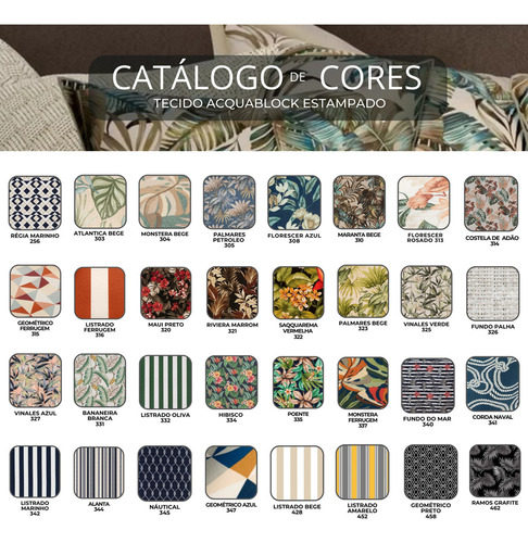 Conjunto Sofá + Poltrona + Mesa De Centro Área Externa Cor Azul e Branco