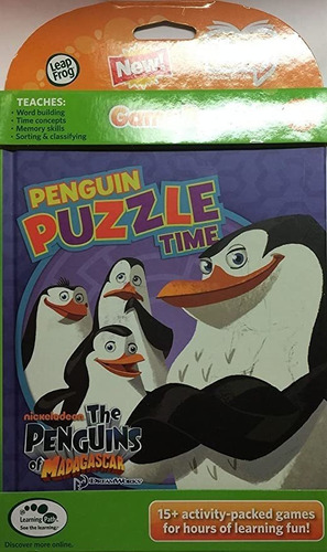 Leapfrog Tag Juego Libro: Pingüinos De Madagascar Puzzle T.