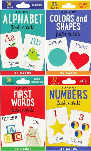 Flash Cards Value Pack, Juego De 4 (alfabeto, Primeras Palab