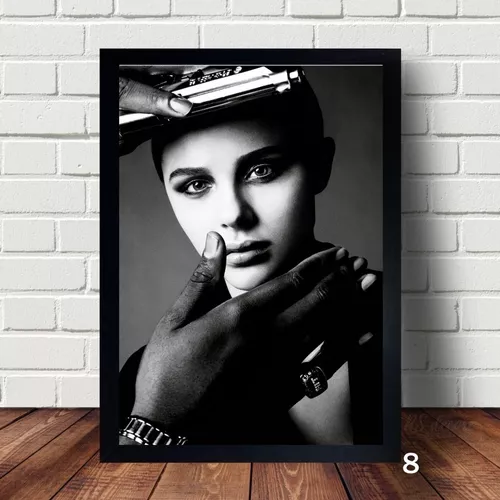 Quadro Da Atriz Chloë Grace Moretz 33x43