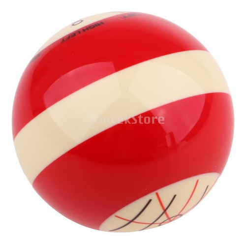 De Billar De Resina Blanca Y Roja + Estuche Con Clip /