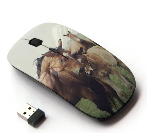 Kawaiimouse [ratón Inalámbrico Óptico 2.4g] Caballo Cachorro