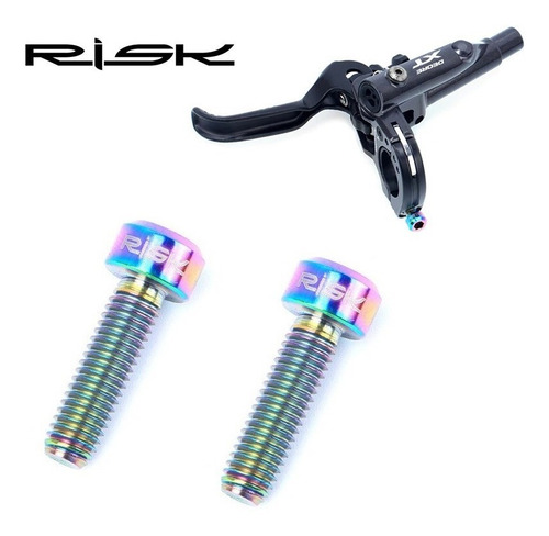Imagen 3 de 4 de Tornillo Titanio Bicicleta Tornasol Mtb Abrazadera Freno