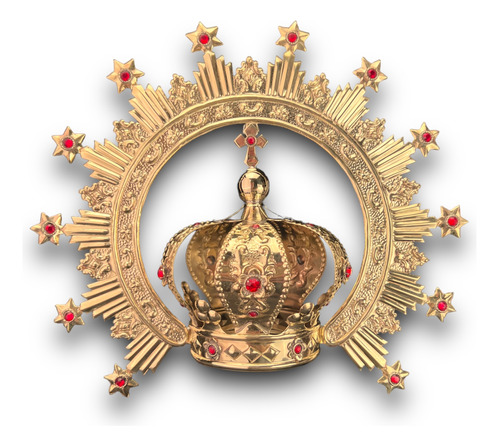 Corona Imperial Con Resplandor #7 Latón