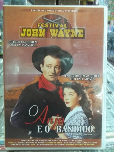 O Anjo E O Bandido John Wayne Dvd Original Estado Impecável