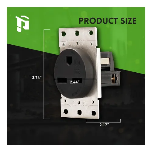 Receptáculo De Montaje De Descarga Plugtul Nema 6-30r, Grado