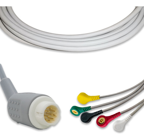 Cable Ecg Troncal Philips 5 Derivaciones Botón Iec