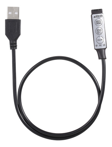 Ót Lâmpada Led Ible Para Tv/mesa, Usb, 3 Teclas, 0,5 M