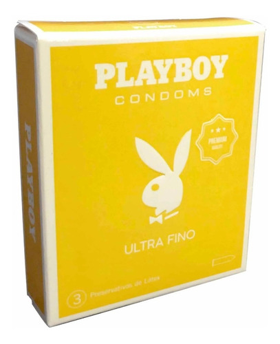 Preservativo Látex Playboy Condoms Ultra Fino 3 Un (cajita)