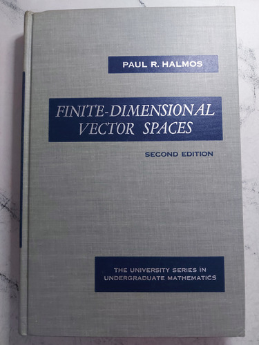 Matematica Vectores Espaciales. Paul R. Halmos. Ian1539