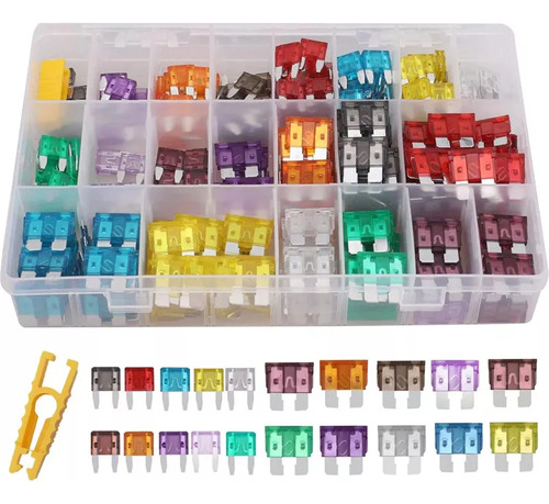 Fusivel Médio Lâmina Carro Veiculos Kit Com 300 Pçs