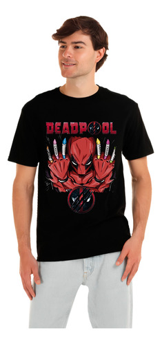 Playera Deadpool Vs Wolverine Diseño 08 Superheroes Beloma