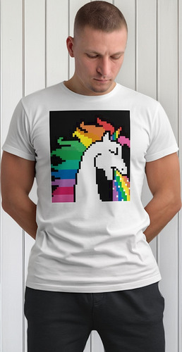 Playera Arcoiris Unicornio Pl712