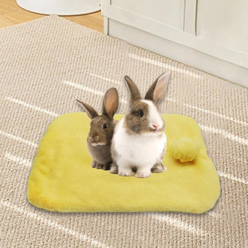 Cama De Conejo Cama Suave Para Perros Cama De Felpa Amarillo