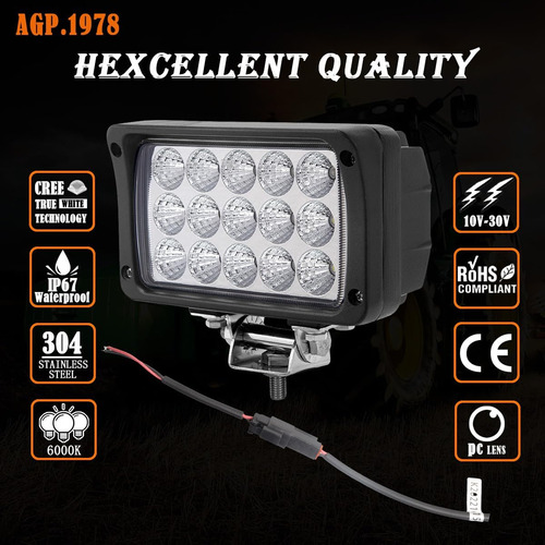 Luz De Trabalho Led Para Trator Agpw Compatível Com A Nova