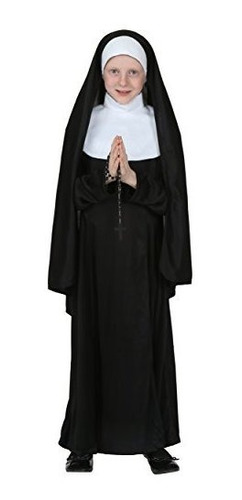 Disfraz De Monja Para Niños; Bata De Hermana Católica Para N
