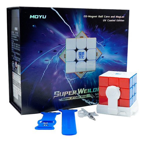 Moyu Súper Weilong Ball Core 20 Imanes Cubo Rubik 3x3 Uv