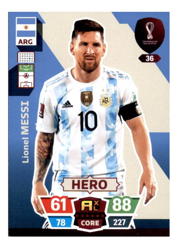 Carta Adrenalyn Xl Mundial Qatar 2022 / Lionel Messi #36