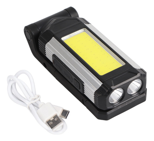 Linterna Led Recargable Usb Work Cob Para Acampar
