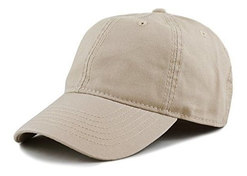 The Hat Depot 100% Cotton Canvas 6-panel Low-profile Adjusta