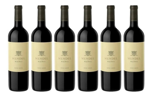 Imagen 1 de 5 de Vino Mendel Malbec 750ml X6