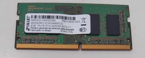 Memória Smart Ddr4 Para Notebook 3.200 Mhz (om)