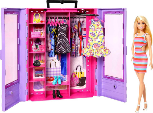 Barbie Fashionistas Doll Playset, Ultimate Closet Con Ropa D