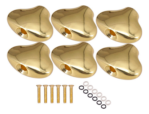 6 Uds Guitarra Eléctrica Instrumentos Afinación Clavijas