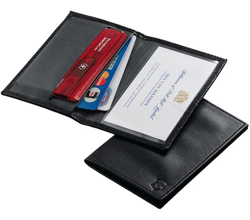 Estuche Swisscard Porta Documentos Victorinox En Puro Cuero