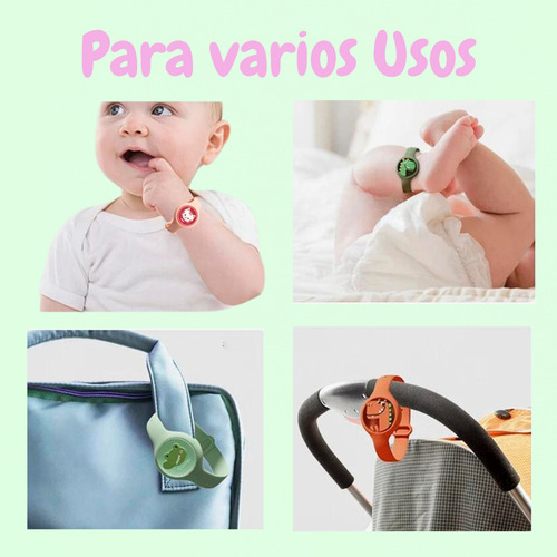 Set 2 Pulseras Repelentes De Mosquitos Para Niños Citronela
