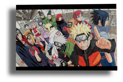 Cuadro Naruto, Shippuuden, Uzuma 02 50x70 Mdf Memoestampados