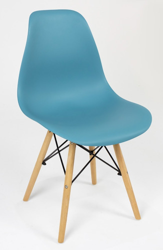 Cadeira Eames Wood Design Eiffel Sala Quarto Manicure Preto Estrutura Da Cadeira Verde/petróleo