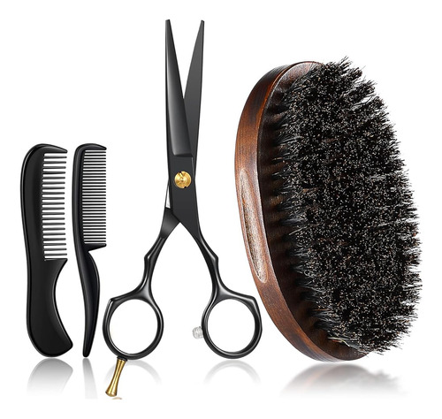 Lallisa 4 Set Peines De Bigote Para Hombres Cepillo De Barba