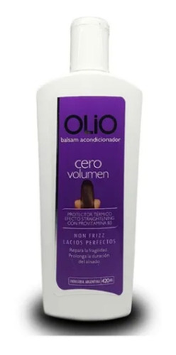 Acondicionador Olio Anti Frizz Cero Volumen Lacio Perfecto 