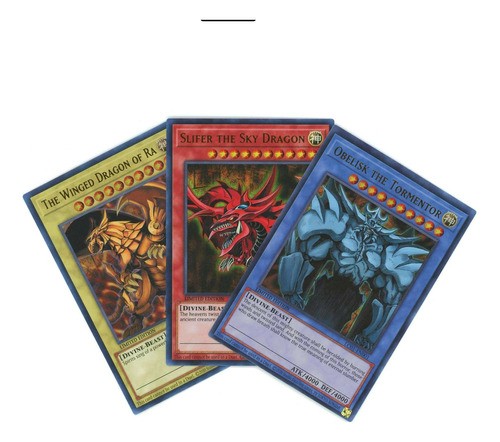 Dioses Egipcios (slifer, Obelisco, Ra) Yu-gi-oh! Konami 