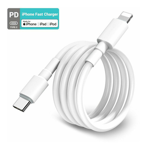 Imagen 3 de 7 de Kit Cargador De Pared + Cable Fast iPhone 11 Pro Max Cuotas