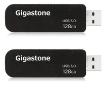 Comprar Gigastone Z30 - Paquete De 2 Unidades Flash Usb 3.2 Gen1 De 128 Gb, Diseño Retráctil Sin Tapa, Estilo De Fibra De Carbono, Rendimiento Fiable Y Duradero, Compatible Con Interfaz Usb 2.0 \u002F Usb 3.0