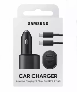 Cargador Dual Carro Samsung 45w Galaxy S21 Ultra / Plus