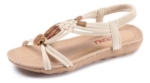 Sandalias Bohemio Planas Elegantes Y Casuales Con Forma De B