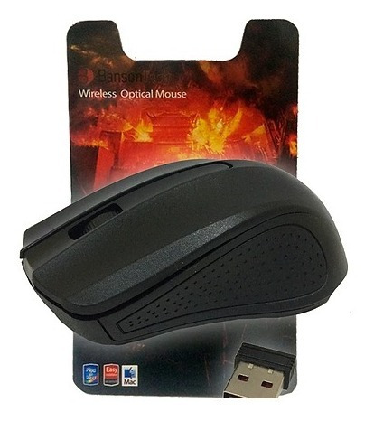 Mouse Óptico Sem Fio 2.4 Ghz, Usb 1000 Dpi Banuson Tech