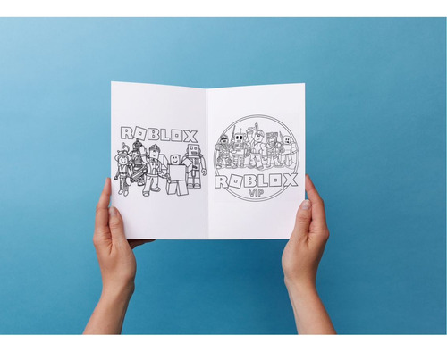 Libro Imprimible Colorear Roblox + Sopa De Letras