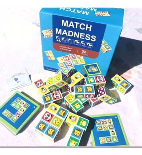 Juguete Mesa Match Matching Block Game Madness Niños Trendy