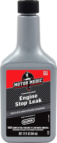 Sellador Para Fugas De Aceite Botella 354 Ml Motor Medic