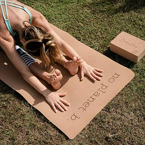 Vegano - Esterilla De Yoga De Corcho Premium - Fondo De Cauc