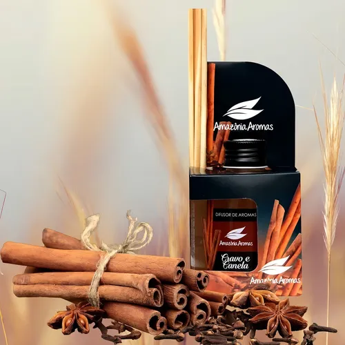 Difusor de perfume aromatizador Ambientes Cravo & Canela Kit 10