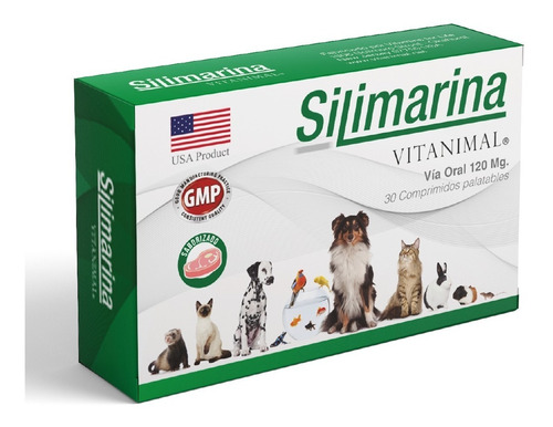 Silimarina Vitanimal Suplemento Perro Gato 30 Comprimidos