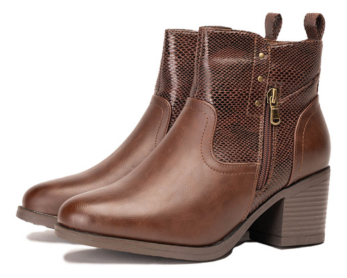 Botín Casual Mujer Camel Khosi Chinitown