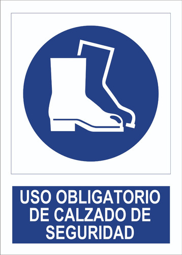 Carteles Obligacion Usar Calzado De Seguridad -  40x30 
