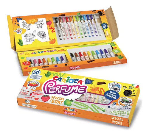 Marcadores Carioca X 30 Perfume Con Stickers 43530