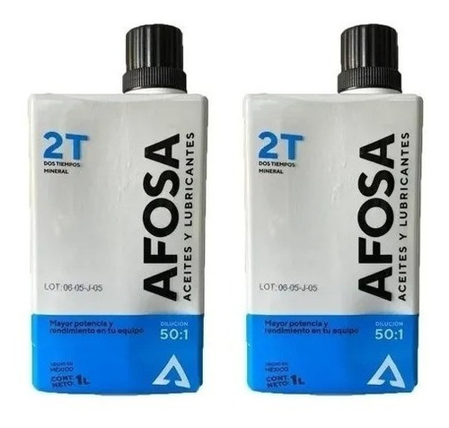 Aceite Afosa 2 Tiempos 1 Litro (2 Piezas)